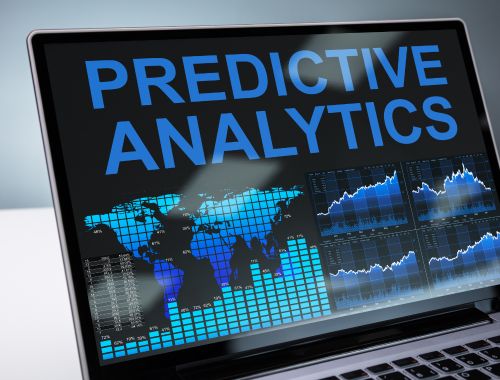 Predictive Analytics On Laptop Screen 